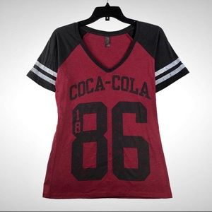 Coca Cola x District Made Ladies Game Day T-shirt Size Small!